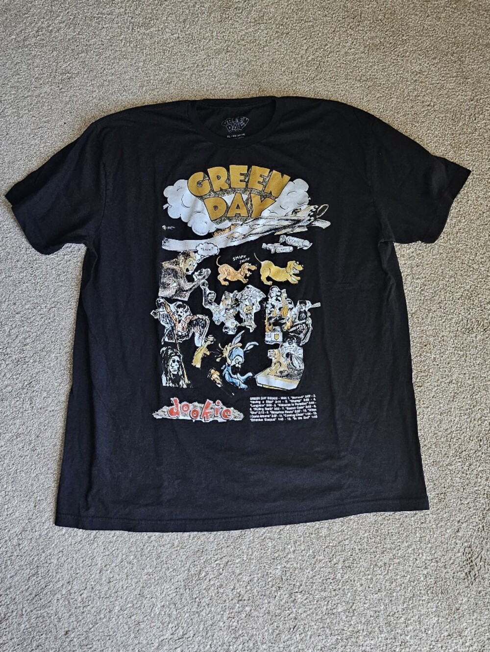 Green Day black graphic tee, Size XL